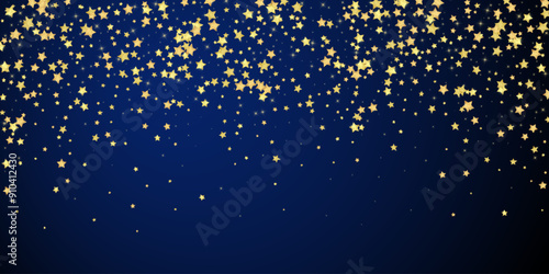Magic stars vector overlay.  Gold stars scattered
