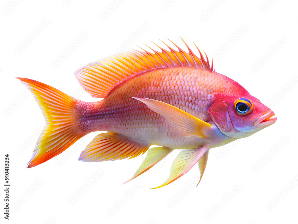 Fototapeta premium Anthias isolated on a transparent background