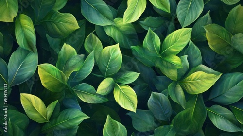 Green leaves landscapes backgrounds pattern texture.