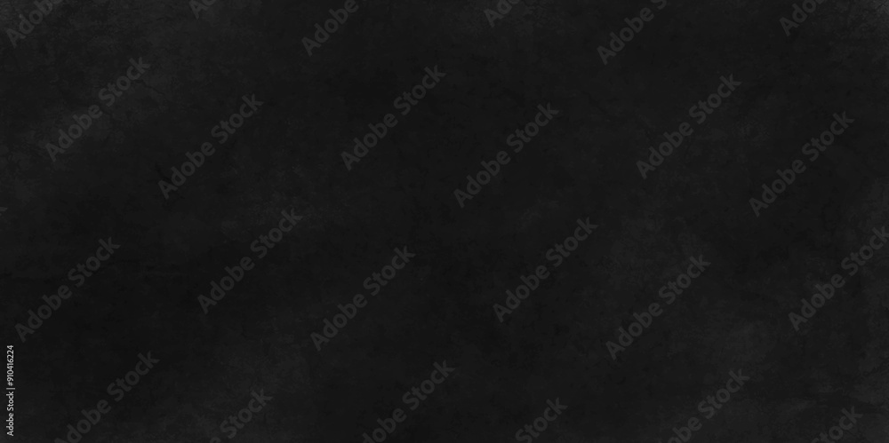 Fototapeta premium Destressed dark black Old wall spotlight vintage textured border design, dark elegant. natural black slate texture black stone lava wall grunge backdrop texture background