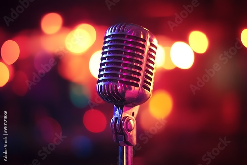 microphone on stage