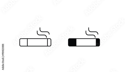 Smoking icon design with white background stock illustration