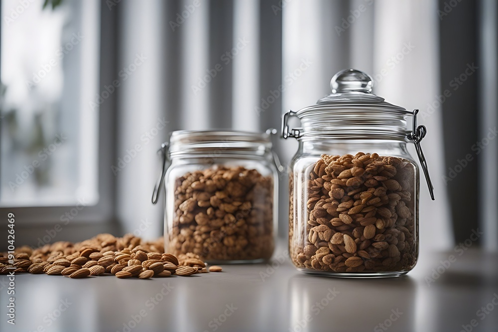 Granola jar glass Granola jar glass