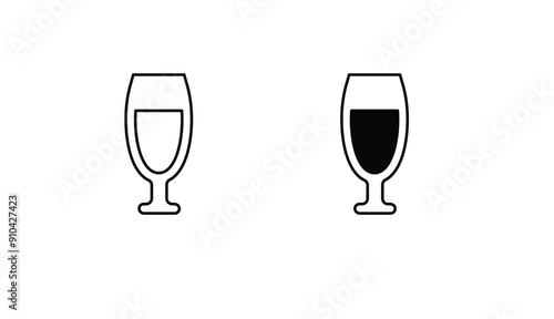 Beer icon design with white background stock illustration