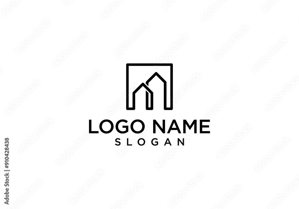 simple design building logo vector simple design building logo vector