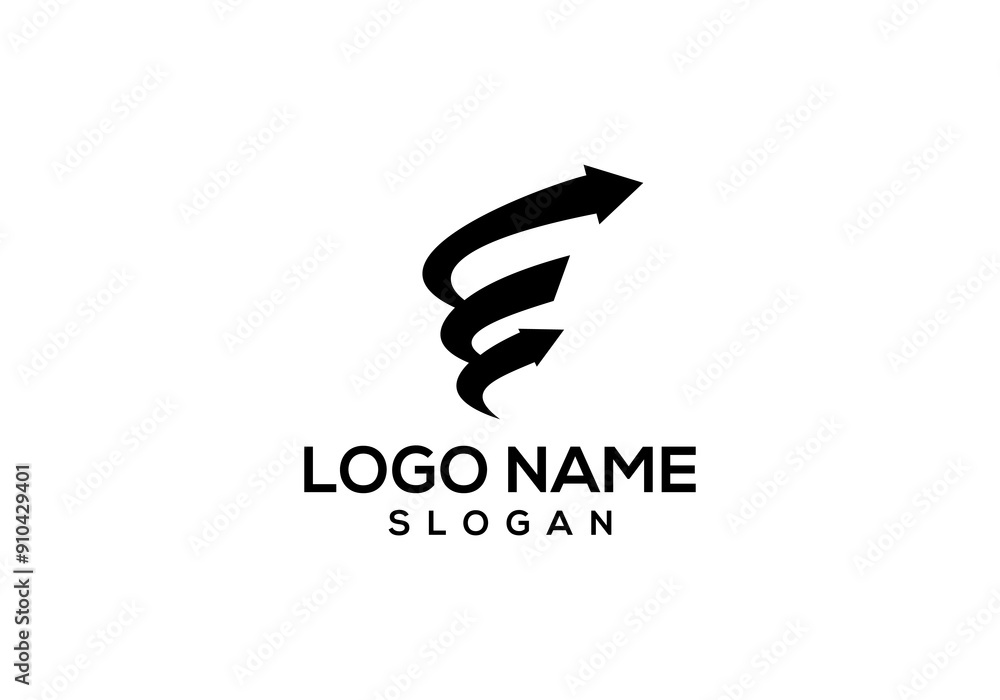 Fototapeta premium abstract letter e logo vector