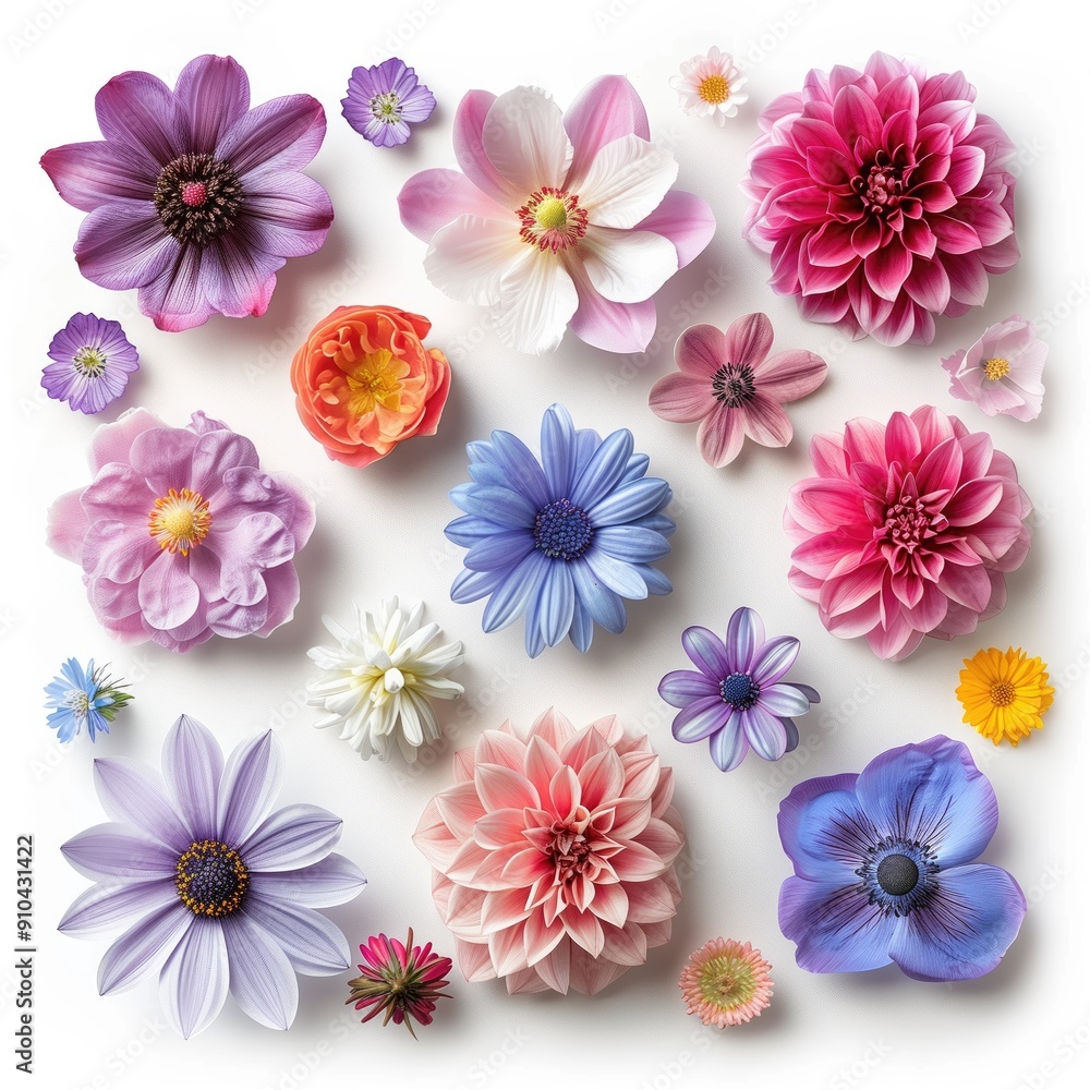 Flower Art Set, Scrapbooking Concept, Gardening Brand Logo Artwork, Floral Sticker Sheet, Isolated Floral Clipart Design, Natural Beauty Plant Collection, White Background Easy Custom Editing Flower Art Set, Scrapbooking Concept, Gardening Brand Logo Artwork, Floral Sticker Sheet, Isolated Floral Clipart Design, Natural Beauty Plant Collection, White Background Easy Custom Editing