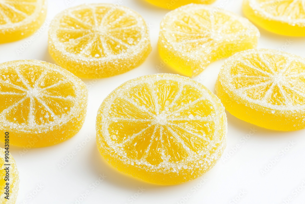 crystalised lemon sweet, sour candy crystalised lemon sweet, sour candy