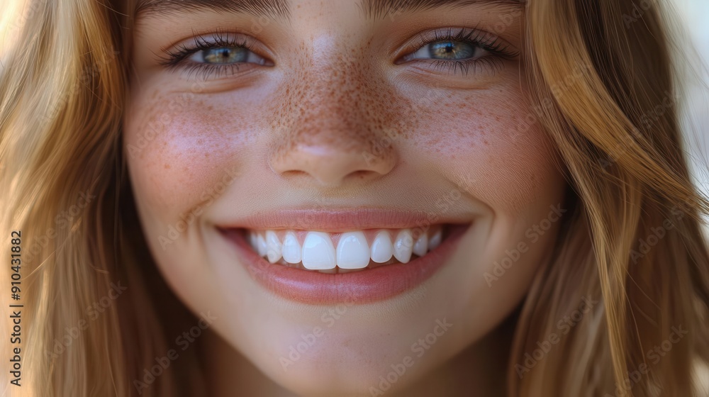 radiant closeup of a young womans perfect smile showcasing brilliantly white teeth soft lighting accentuates the natural beauty and health of her oral features radiant closeup of a young womans perfect smile showcasing brilliantly white teeth soft lighting accentuates the natural beauty and health of her oral features