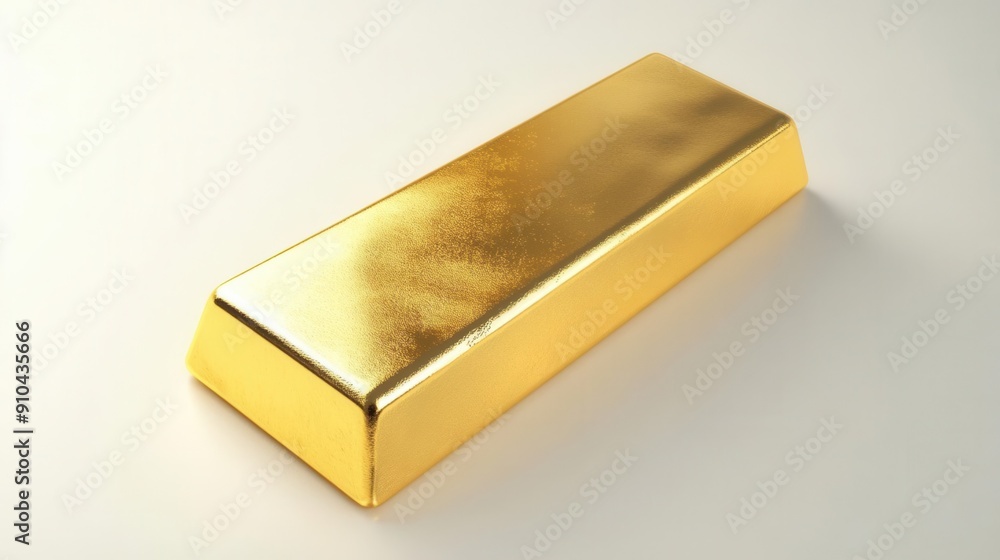 A shiny golden bar symbolizing wealth and luxury A shiny golden bar symbolizing wealth and luxury