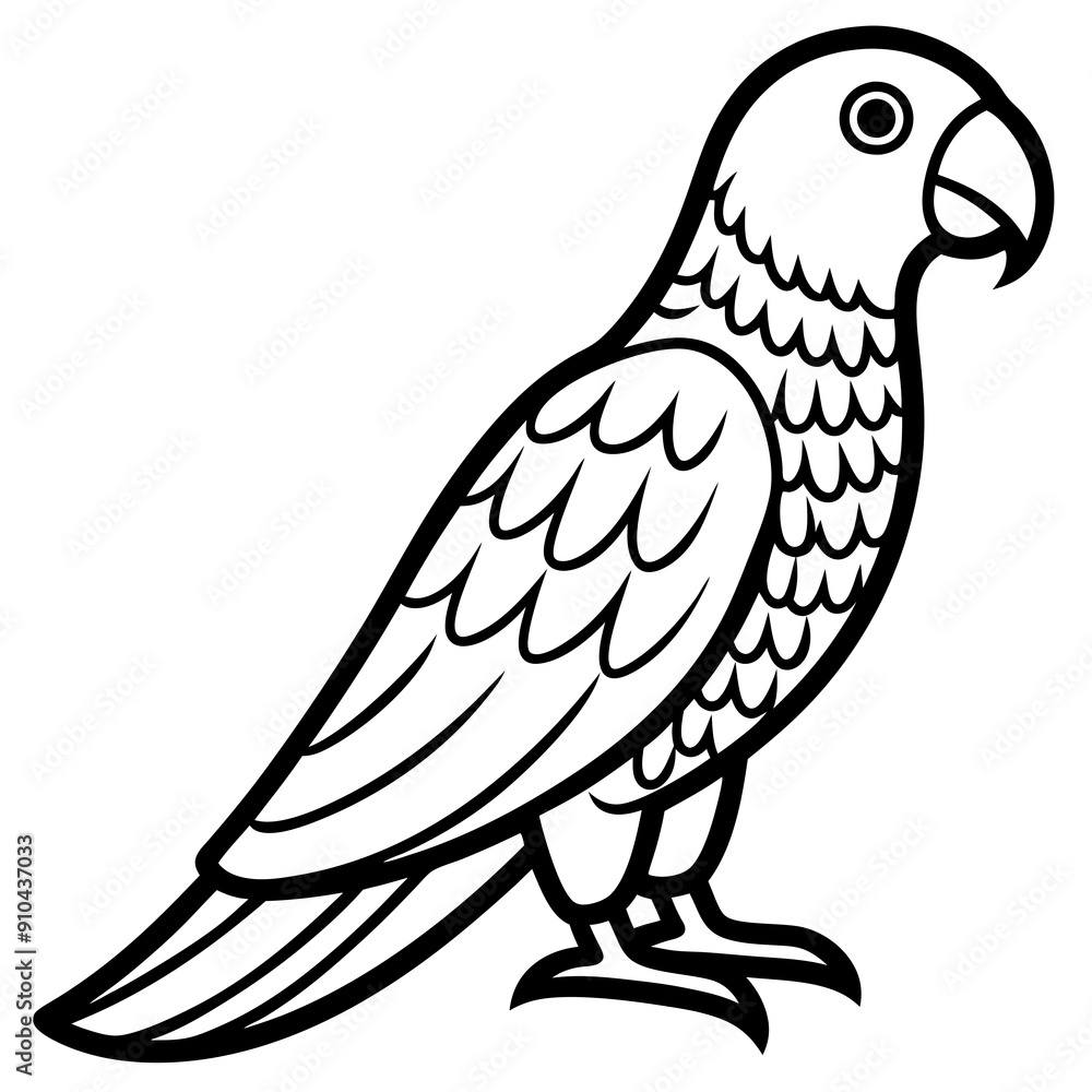 Hand drawn of Cockatoo parrot in zentangle style for Adult coloring book page, shirt design effect, logo, tattoo and decoration.Vector illustration. Hand drawn of Cockatoo parrot in zentangle style for Adult coloring book page, shirt design effect, logo, tattoo and decoration.Vector illustration.