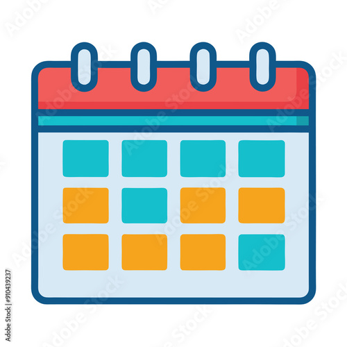  A colorful calendar icon