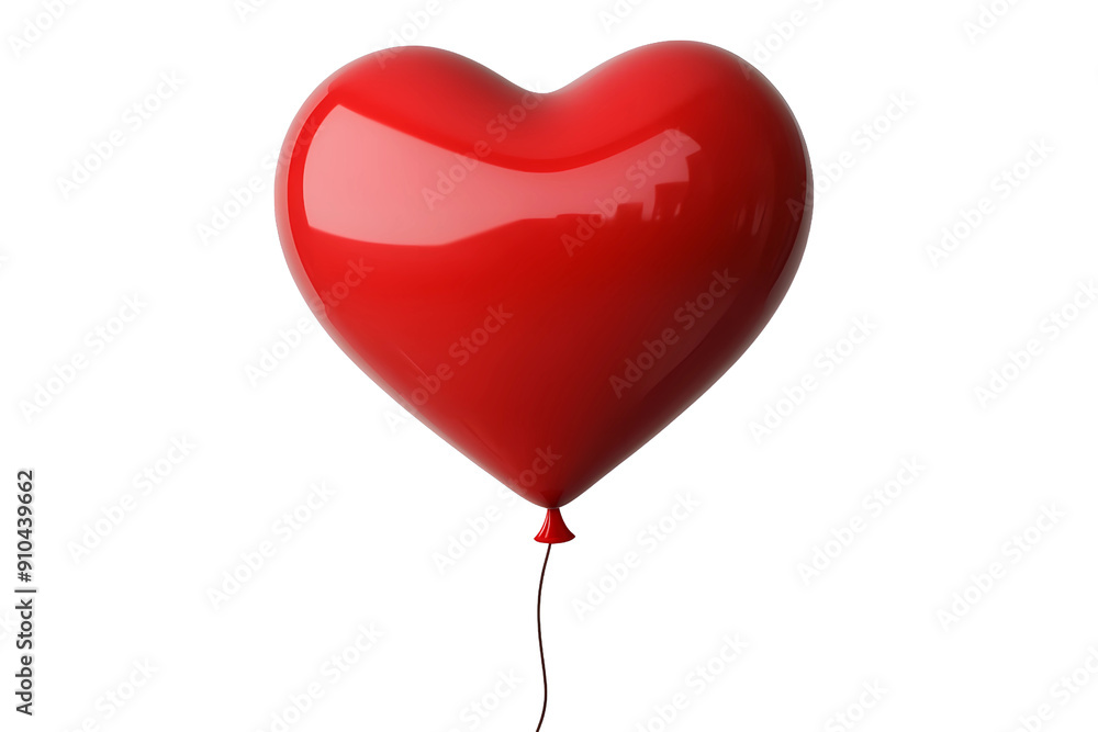 3d heart shaped red balloon isolated on a transparent background symbol illustration, PNG 3d heart shaped red balloon isolated on a transparent background symbol illustration, PNG