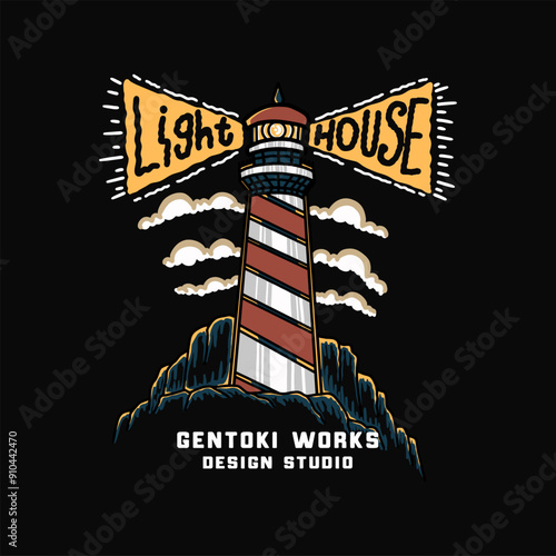Lighthouse Vector Illustration