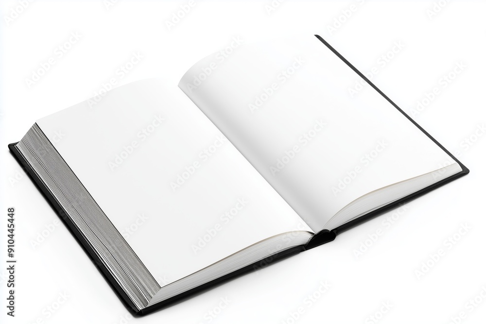 Black Blank Open Paper Textbook Template Game Thumbnail Icon Generative Illustration Black Blank Open Paper Textbook Template Game Thumbnail Icon Generative Illustration