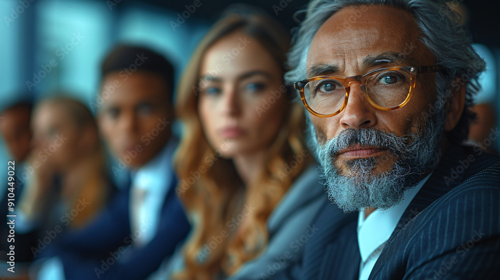 Confident Businessman Leading a Diverse Team Confident Businessman Leading a Diverse Team
