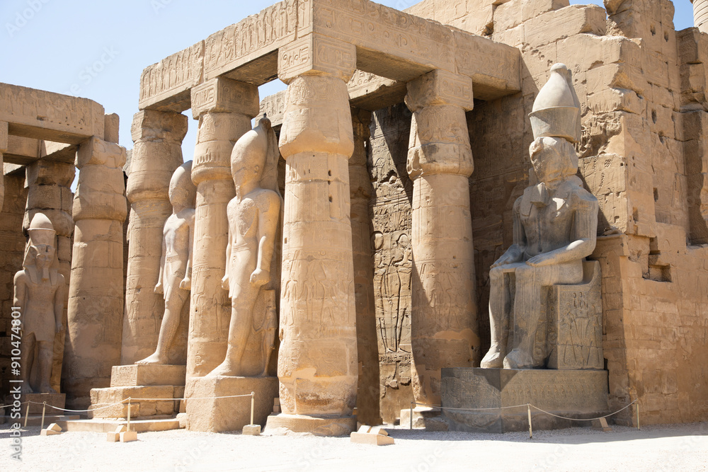 Beautiful view of ancient Luxor Temple in Luxor, Egypt