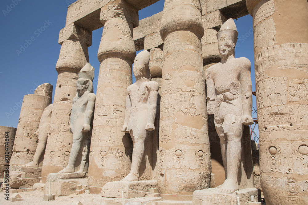Beautiful view of ancient Luxor Temple in Luxor, Egypt