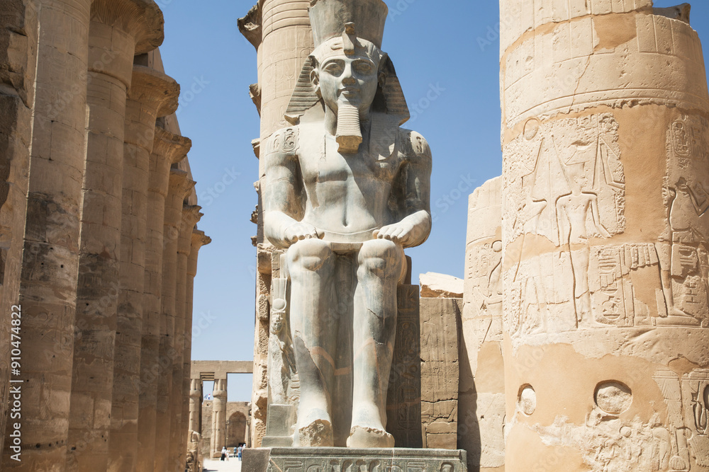 Beautiful view of ancient Luxor Temple in Luxor, Egypt