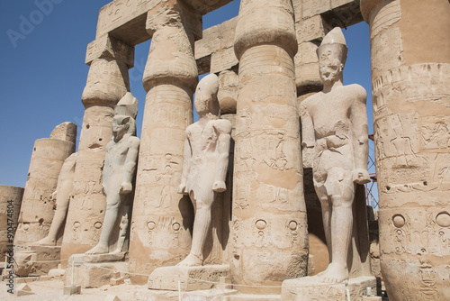 Obraz na płótnie Beautiful view of ancient Luxor Temple in Luxor, Egypt w salonie