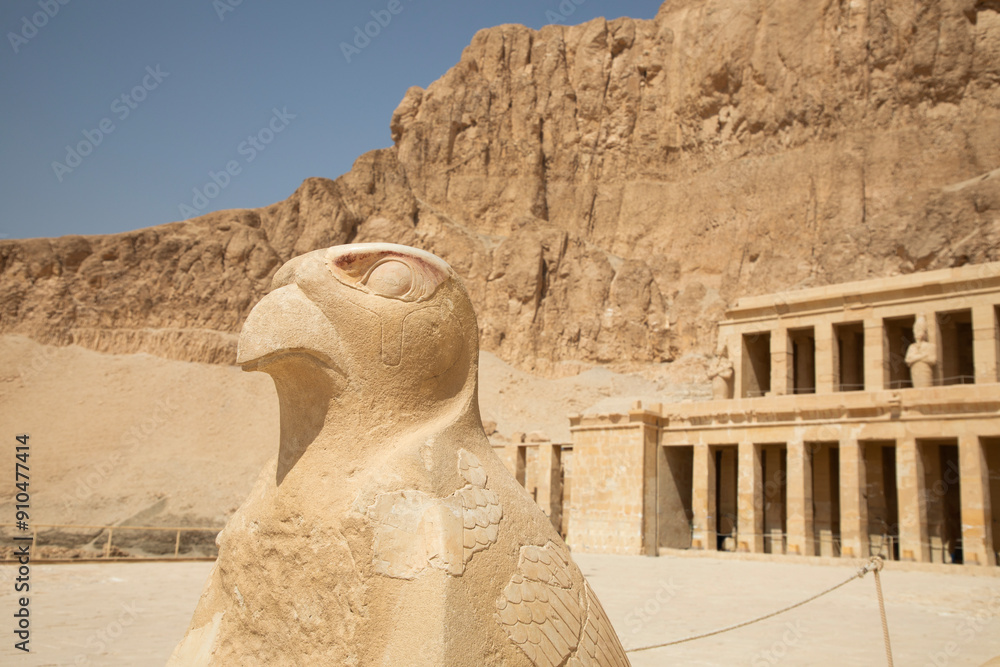 Beautiful view of the ancient temple of Hatshepsut in Luxor, Egypt