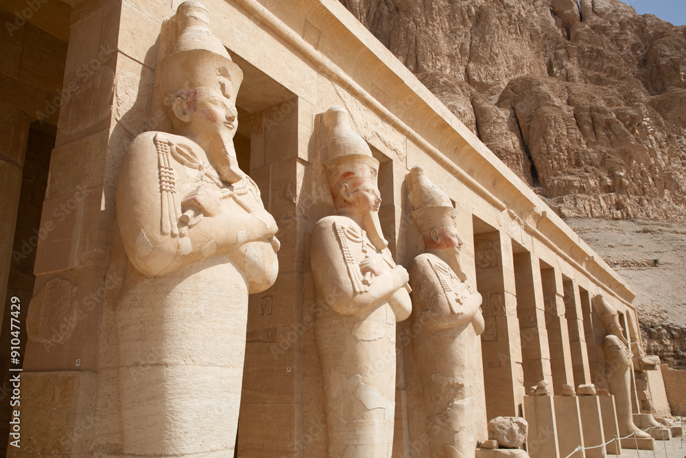 Beautiful view of the ancient temple of Hatshepsut in Luxor, Egypt