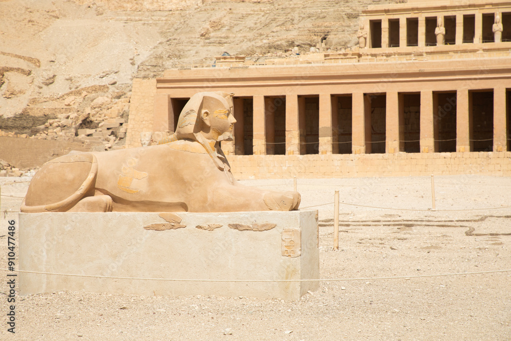 Beautiful view of the ancient temple of Hatshepsut in Luxor, Egypt
