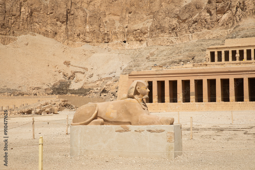 Beautiful view of the ancient temple of Hatshepsut in Luxor, Egypt