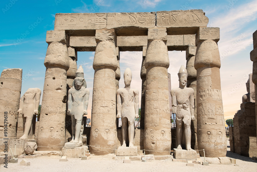 Beautiful view of ancient Luxor Temple in Luxor, Egypt