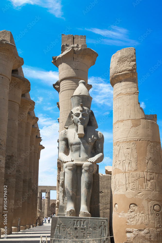 Beautiful view of ancient Luxor Temple in Luxor, Egypt