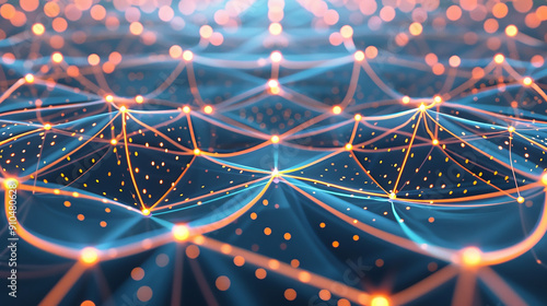 A network of glowing nodes representing interconnected medical data.