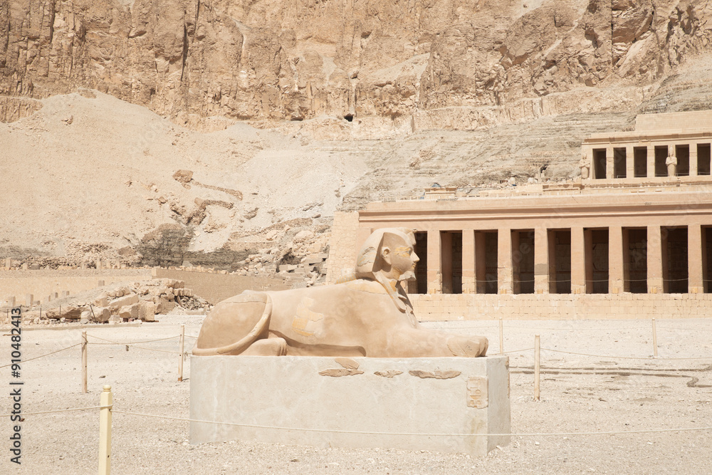 Beautiful view of the ancient temple of Hatshepsut in Luxor, Egypt