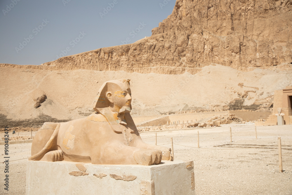 Beautiful view of the ancient temple of Hatshepsut in Luxor, Egypt