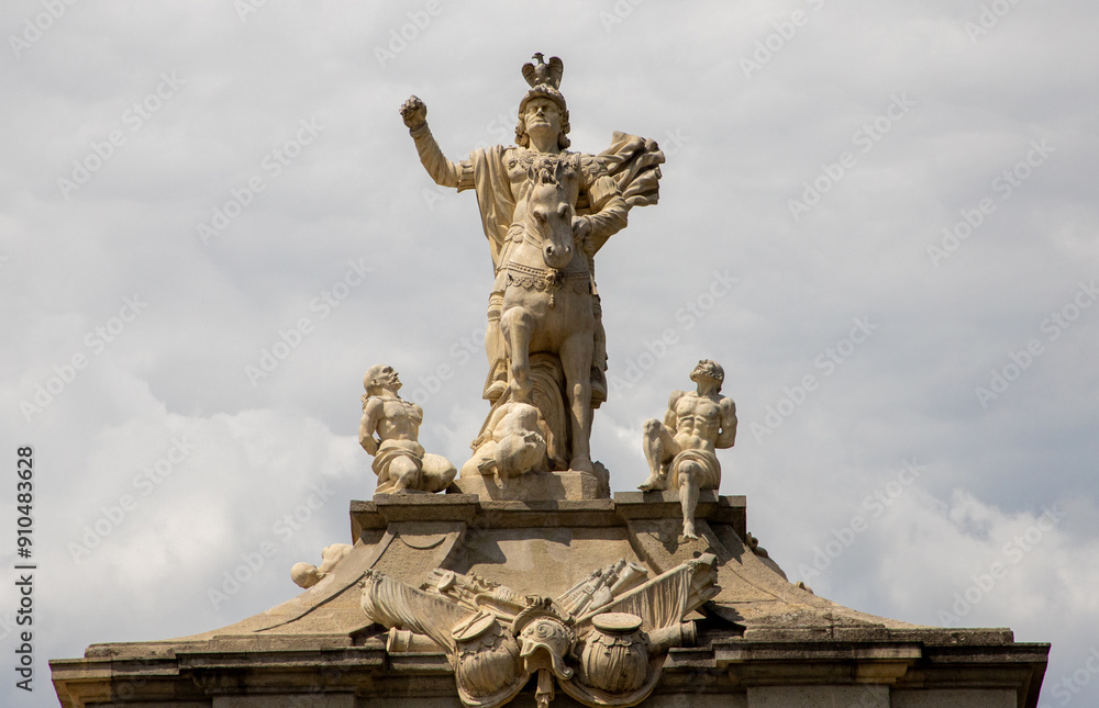 Architectural details at the Alba Iulia citadel - Romania. It is a bastioned fortress built at the beginning of the 18th century Architectural details at the Alba Iulia citadel - Romania. It is a bastioned fortress built at the beginning of the 18th century