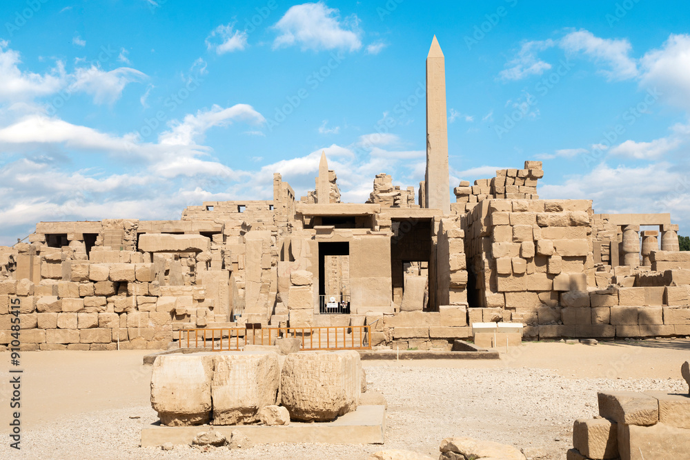 Beautiful view of ancient Karnak Temple in Luxor, Egypt