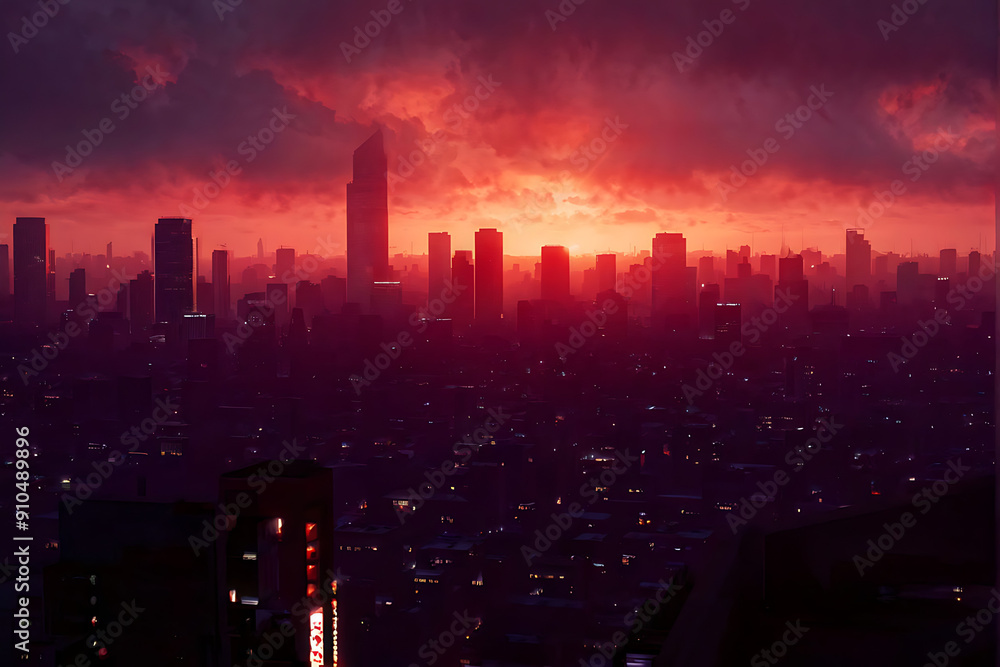 city at sunset city at sunset