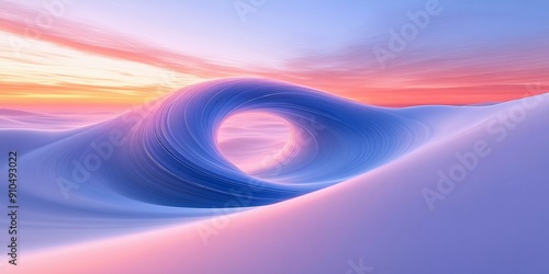 Cosmic Spiral: Abstract Sky in Retro Focus (Universe, Colorful) photo