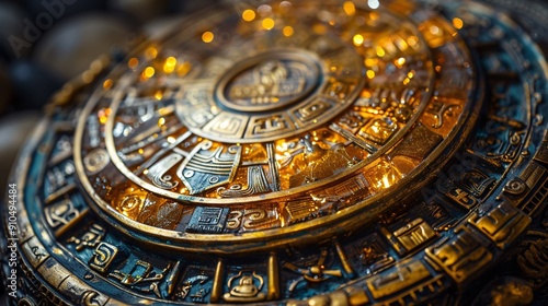 Wallpaper Mural Close-Up of An Intricately Designed Ancient Artifact Torontodigital.ca