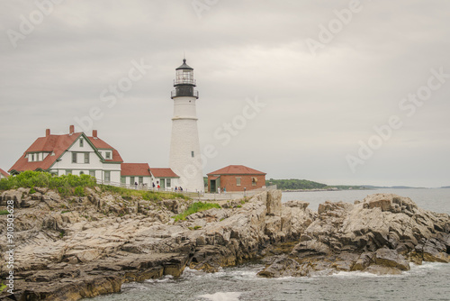 lighthouse on the coast photo