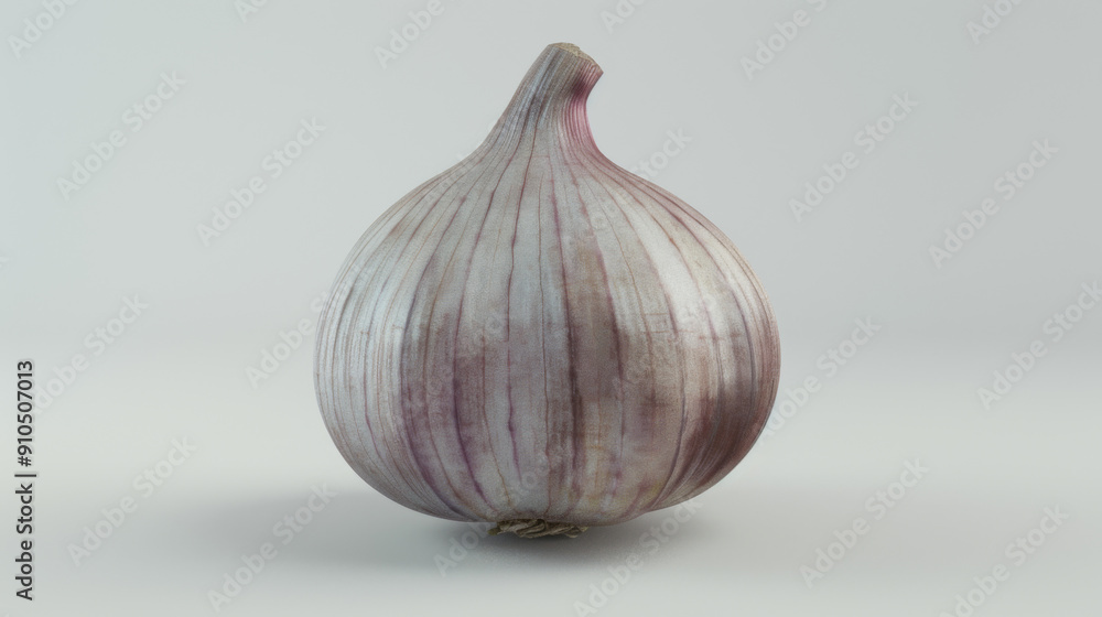 Obraz premium A whole garlic isolated on white