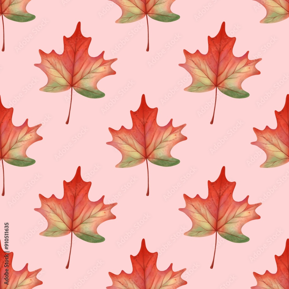 Seamless pattern dry maple.Autumn decoration. Seamless pattern dry maple.Autumn decoration.