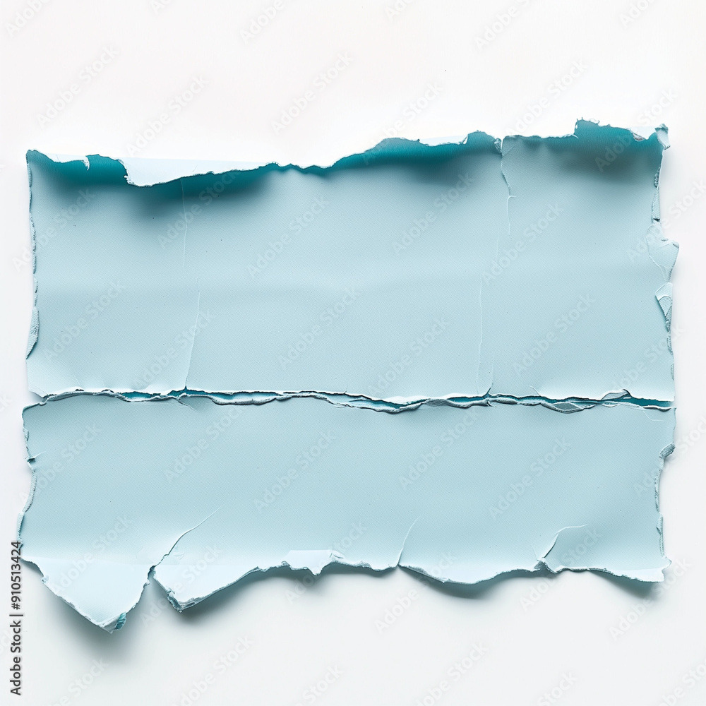old crumpled torn blue paper at white background
old crumpled torn blue paper at white background