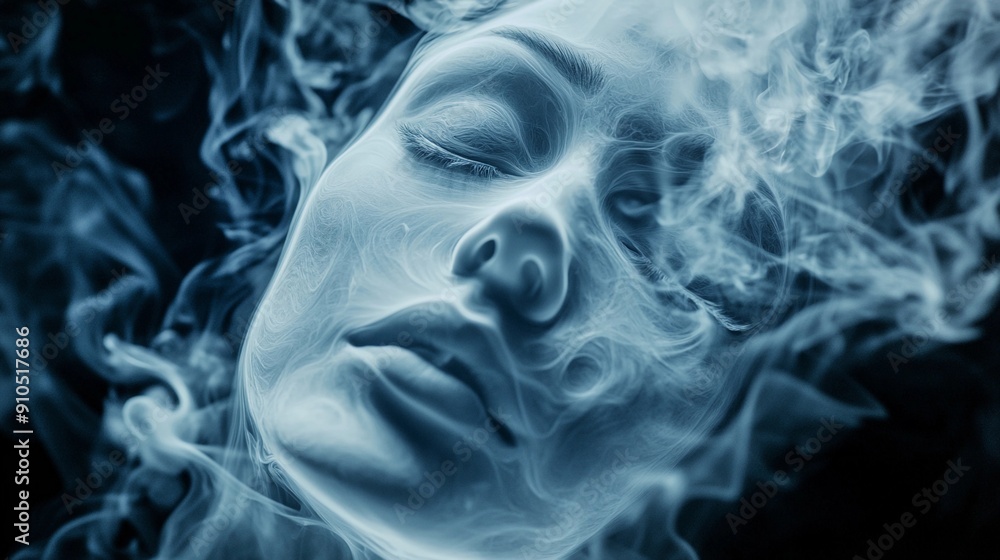 Smoke Portrait: Ethereal Face in Vapor (Surreal, Dreamlike) Smoke Portrait: Ethereal Face in Vapor (Surreal, Dreamlike)