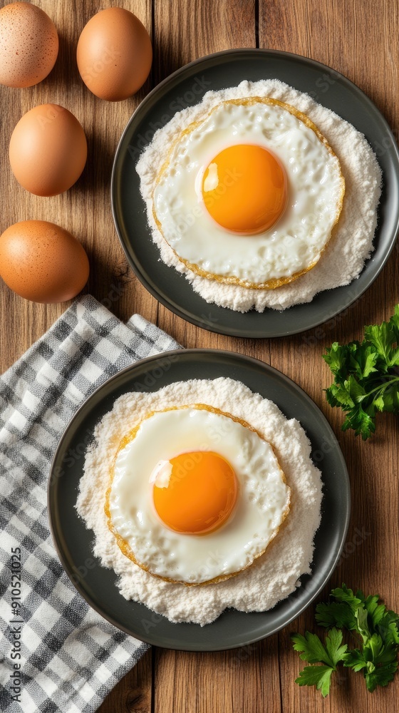 Fresh eggs are arranged beside wheat stalks and a blank notebook, inviting recipe ideas for delicious dishes Fresh eggs are arranged beside wheat stalks and a blank notebook, inviting recipe ideas for delicious dishes
