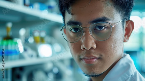 Close-up portrait of a youn...