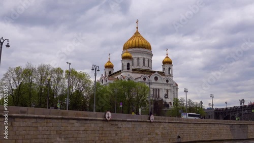 Cathedral of Christ Saviour is Russian Orthodox cathedral in Moscow, Russia, on northern bank of Moskva River, southwest of Kremlin. It is tallest Orthodox Christian church in world.