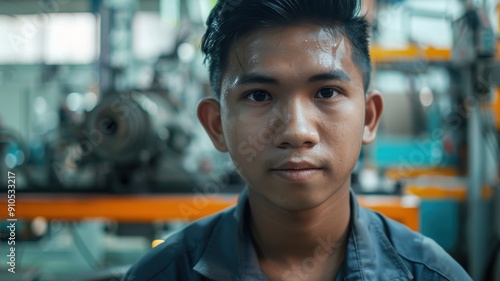 Close-up portrait of a youn...