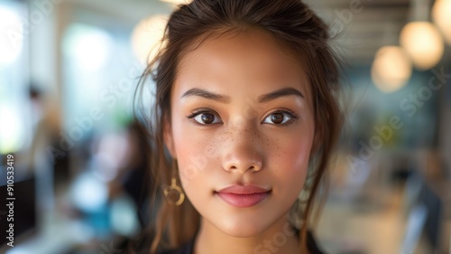 Close-up portrait of a youn...