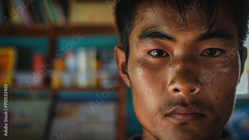 Close-up portrait of a youn...