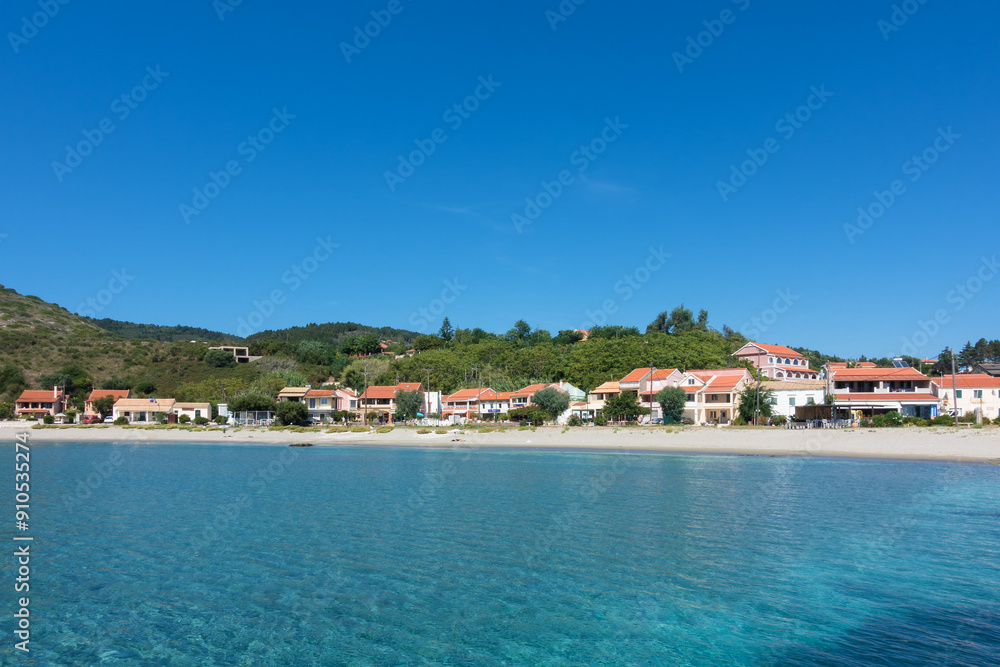 The harbor village in Othonoi island, Greece The harbor village in Othonoi island, Greece